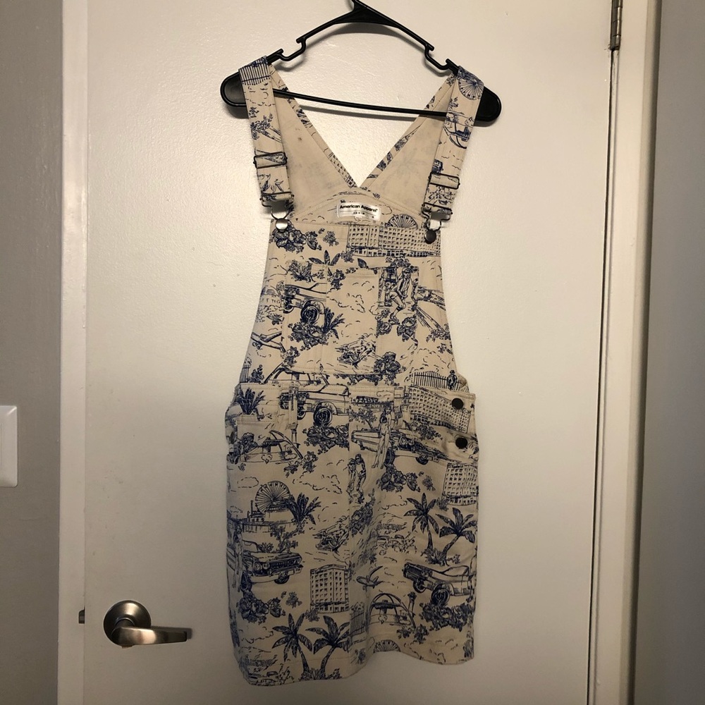 American Apparel Toile de LA Denim Overall Dress